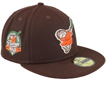 San Diego Padres Cacao Blaze 59FIFTY Brown/Orange Fitted - New Era