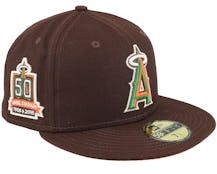 Los Angeles Angels Cacao Blaze 59FIFTY Brown/Orange Fitted - New Era