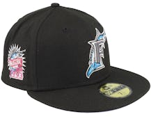 Miami Marlins Gravity 59FIFTY 93 Black/Lavender Fitted - New Era