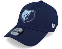 Memphis Grizzlies Team Side Patch 9FORTY Navy Adjustable - New Era