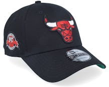 Chicago Bulls Team Side Patch 9FORTY Black Adjustable - New Era