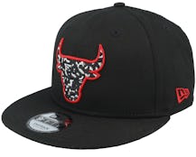Chicago Bulls Seasonal Infill 9FIFTY Black/Red Snapback - New Era