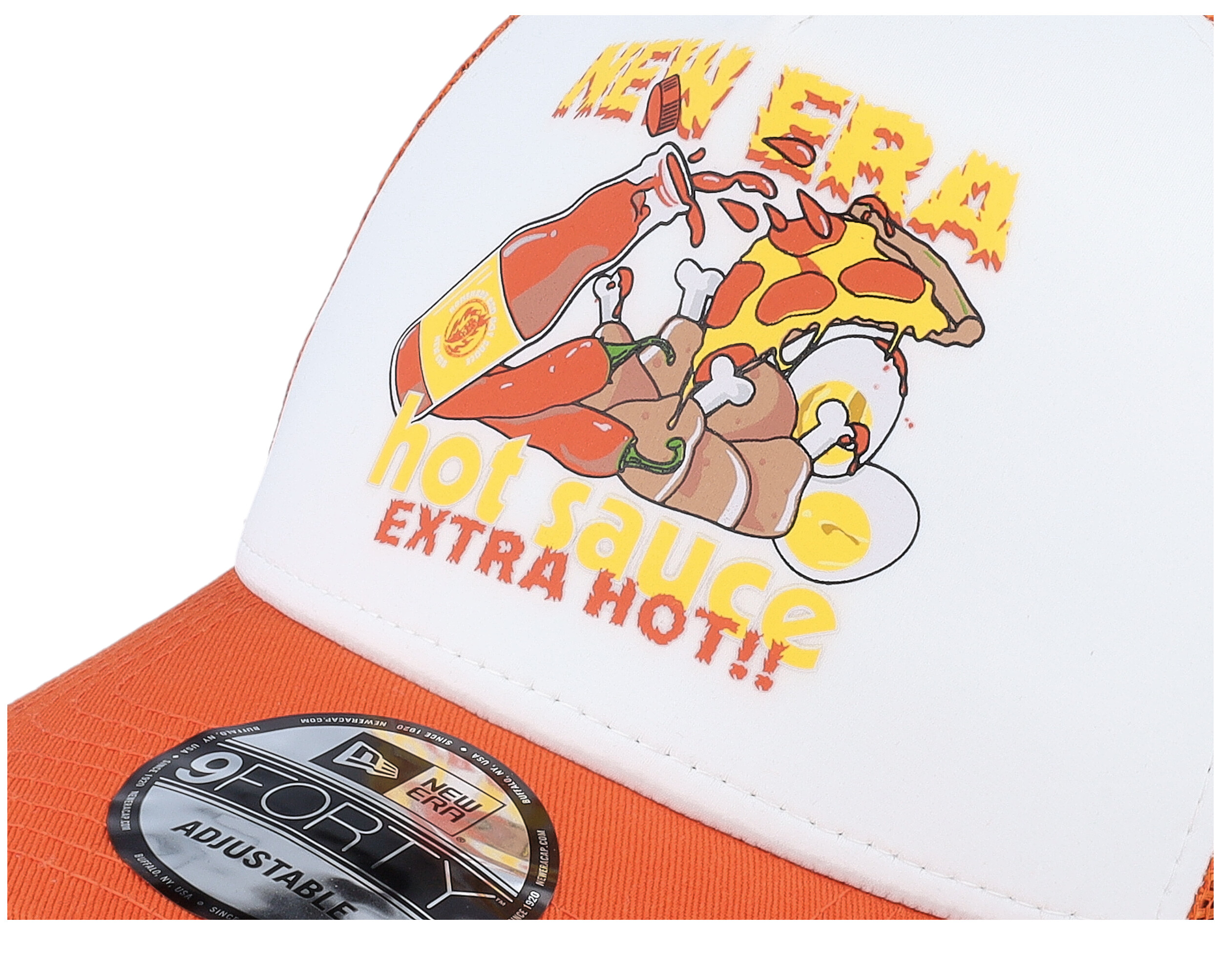 Hot Sauce Food White/Orange Trucker New Era