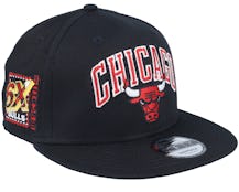 Chicago Bulls NBA Patch 9FIFTY Black Snapback - New Era
