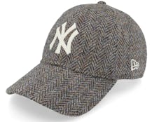 New York Yankees MLB 9TWENTY Tweed Pack Dark Gray Dad Cap - New Era