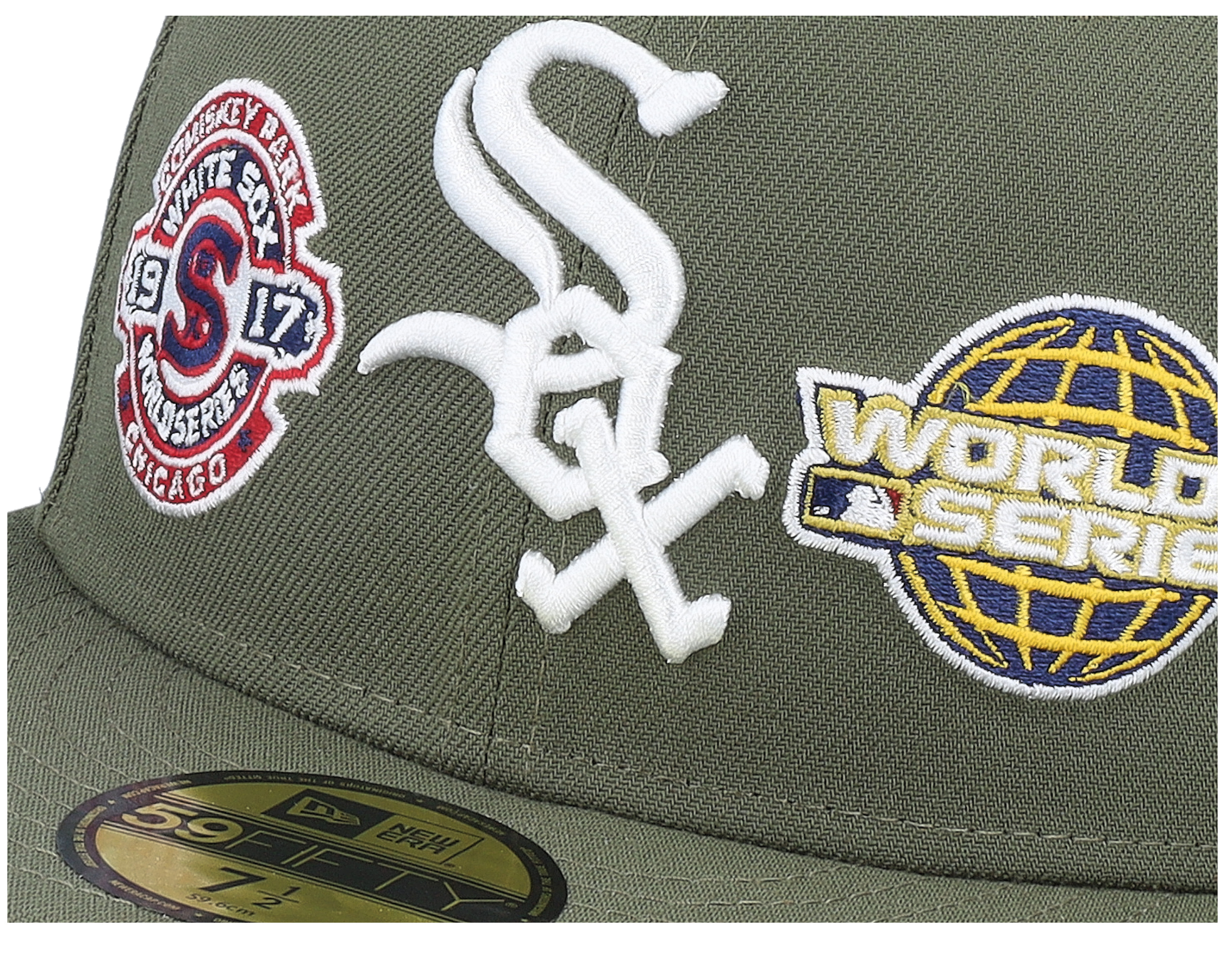 NEWERA CHICAGO WHITE SOX MLB 59FIFTY ニューエラ オリーブ ORG Chicago White Sox MLB 59FIFTY Olive World Series Olive