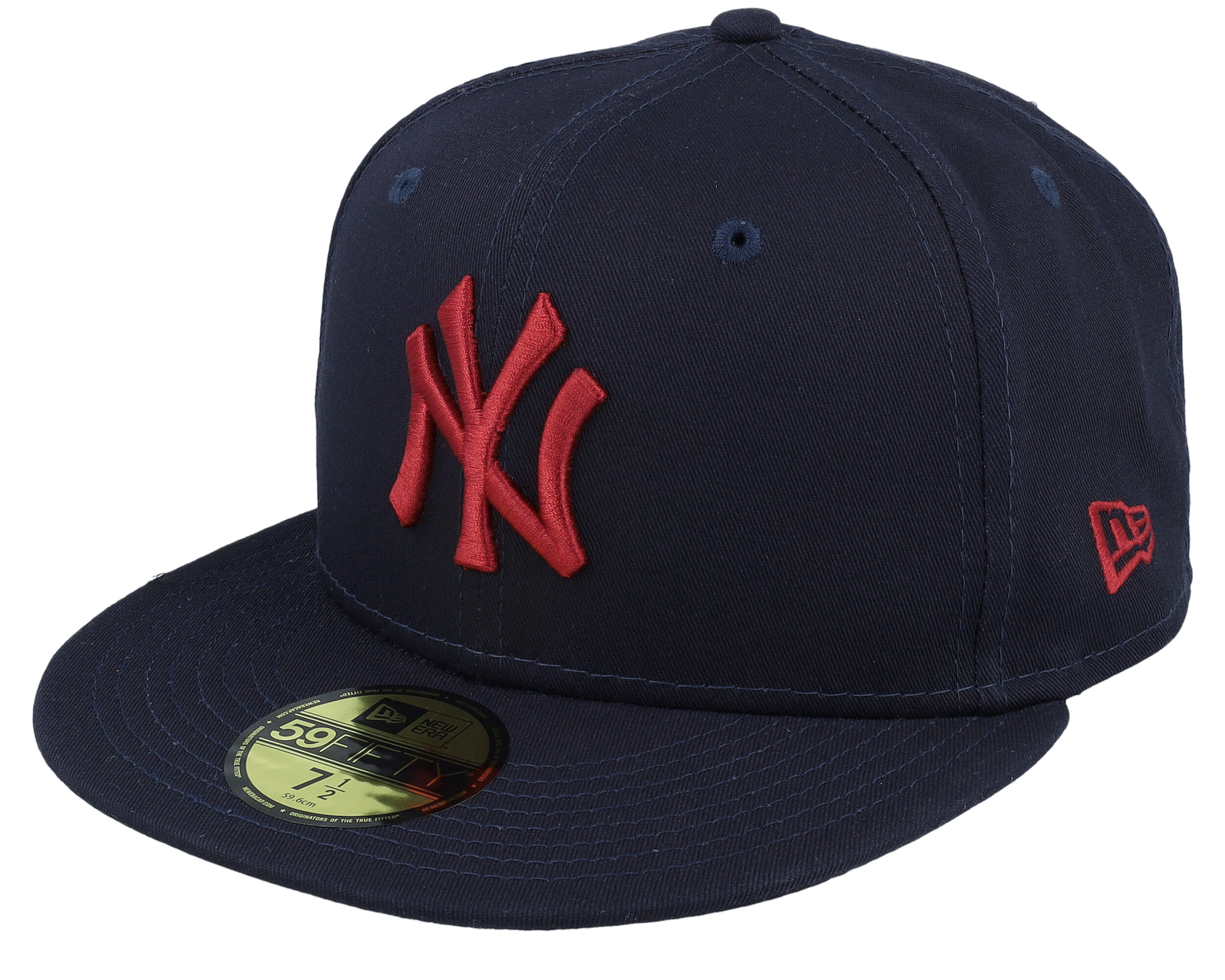 New York Yankees League Essential 59FIFTY Navy/Red Fitted - New Era cap ...