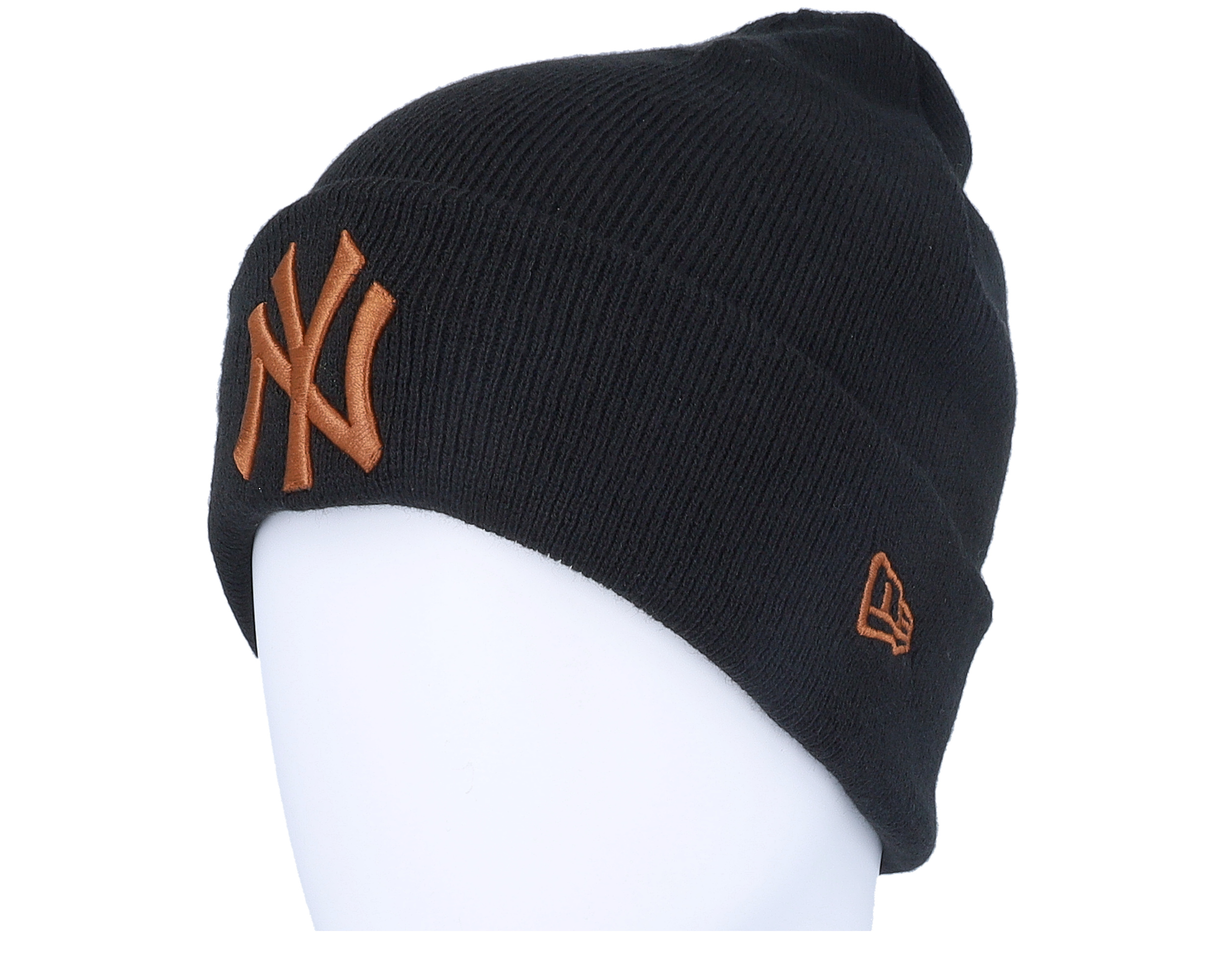New York Yankees League Essential Beanie Black/Brown Cuff