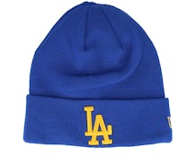 Los Angeles Dodgers League Essential Beanie Blue/Yellow Cuff - New Era