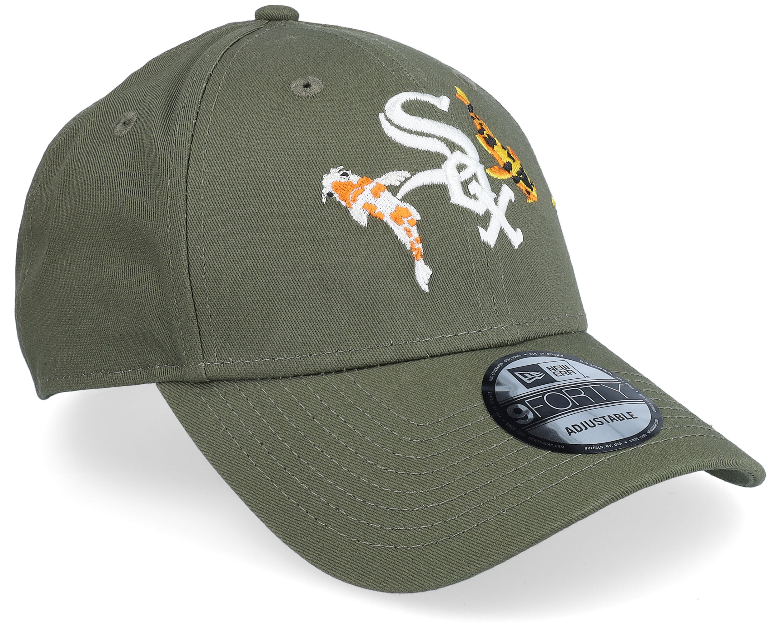 Chicago White Sox Koi Fish 9FORTY Olive Adjustable - New Era