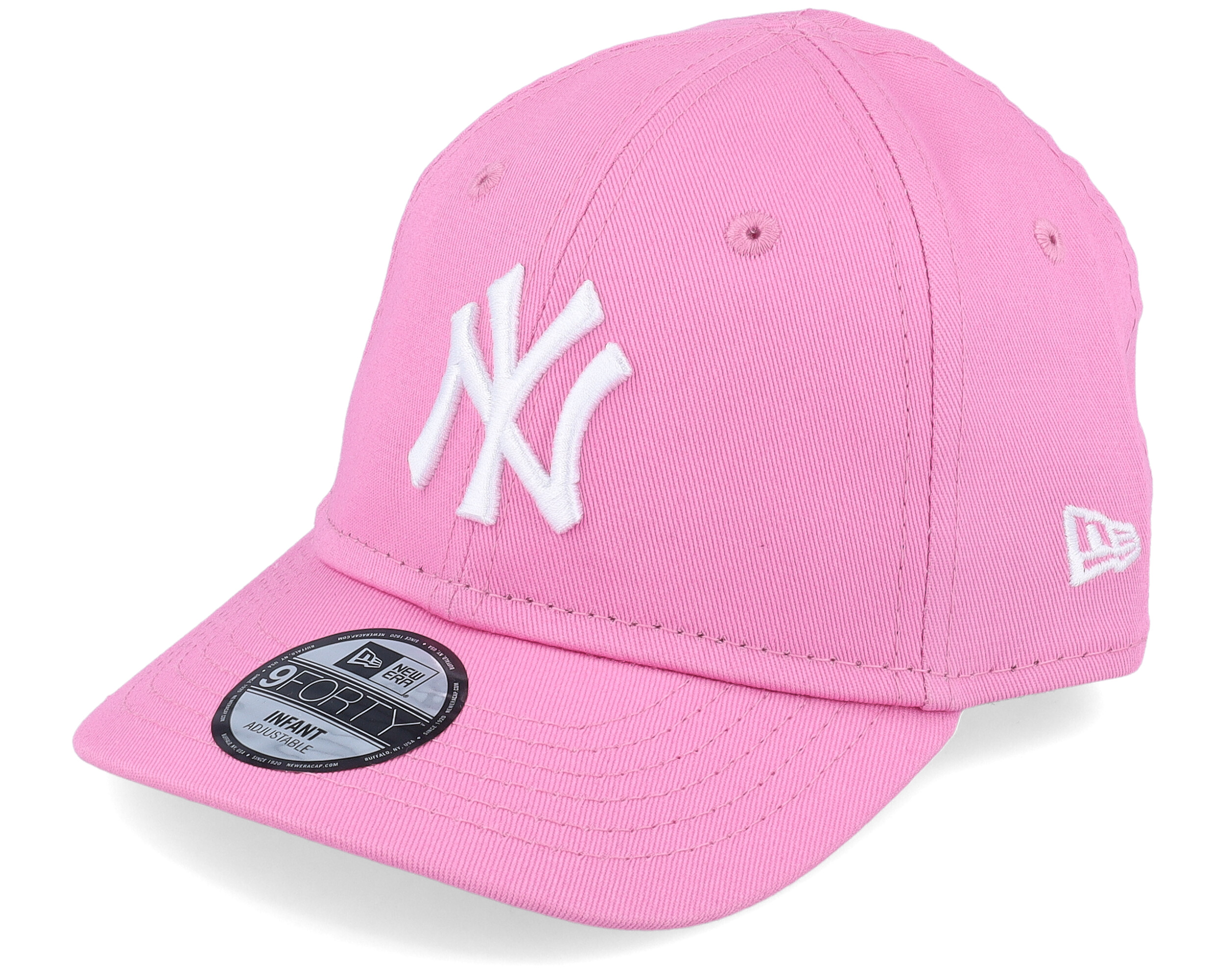 Kids New York Yankees Infant League Essential 9FORTY Pink/White