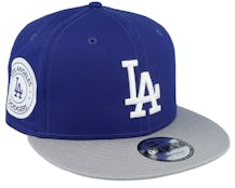 Los Angeles Dodgers Contrst Side Patch 9FIFTY Royal/Grey/White Snapback - New Era