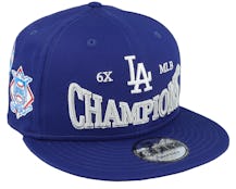 Los Angeles Dodgers Champions Patch 9FIFTY Dark Royal/Gray Snapback - New Era