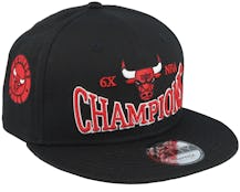 Chicago Bulls Champions Patch 9FIFTY Black Snapback - New Era