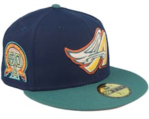 Los Angeles Angels Escalator 59FIFTY Pin Navy/Green Fitted - New Era