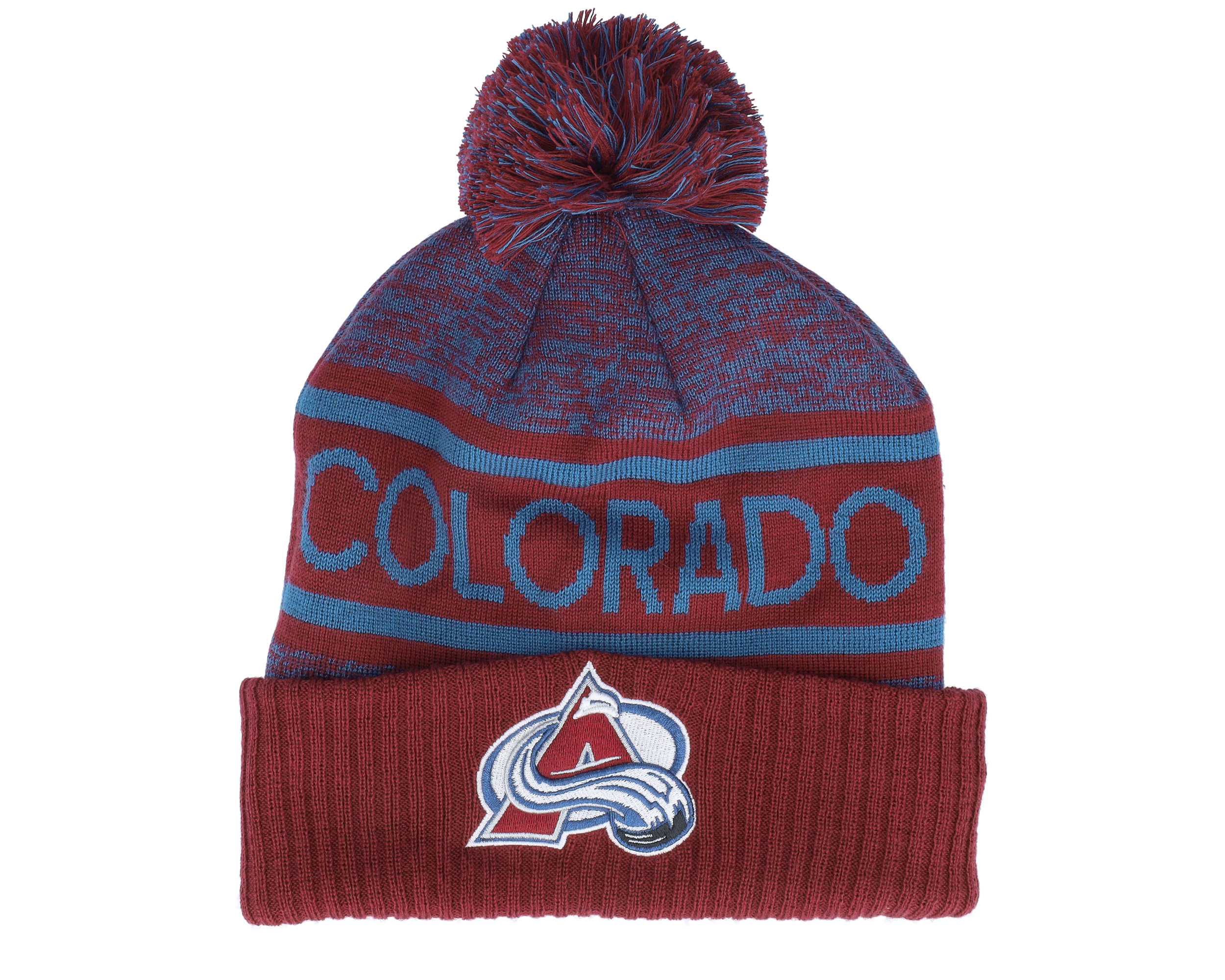 Gorros Authentic Pro Rink Athletic Red/Blue Pom - Fanatics