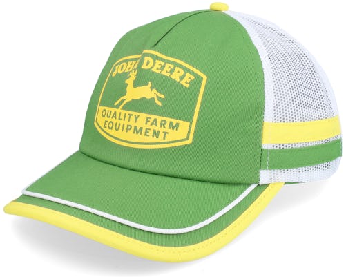 John Deere - Green trucker Cap - Cotton/Twill Mesh Green Trucker @ Hatstore