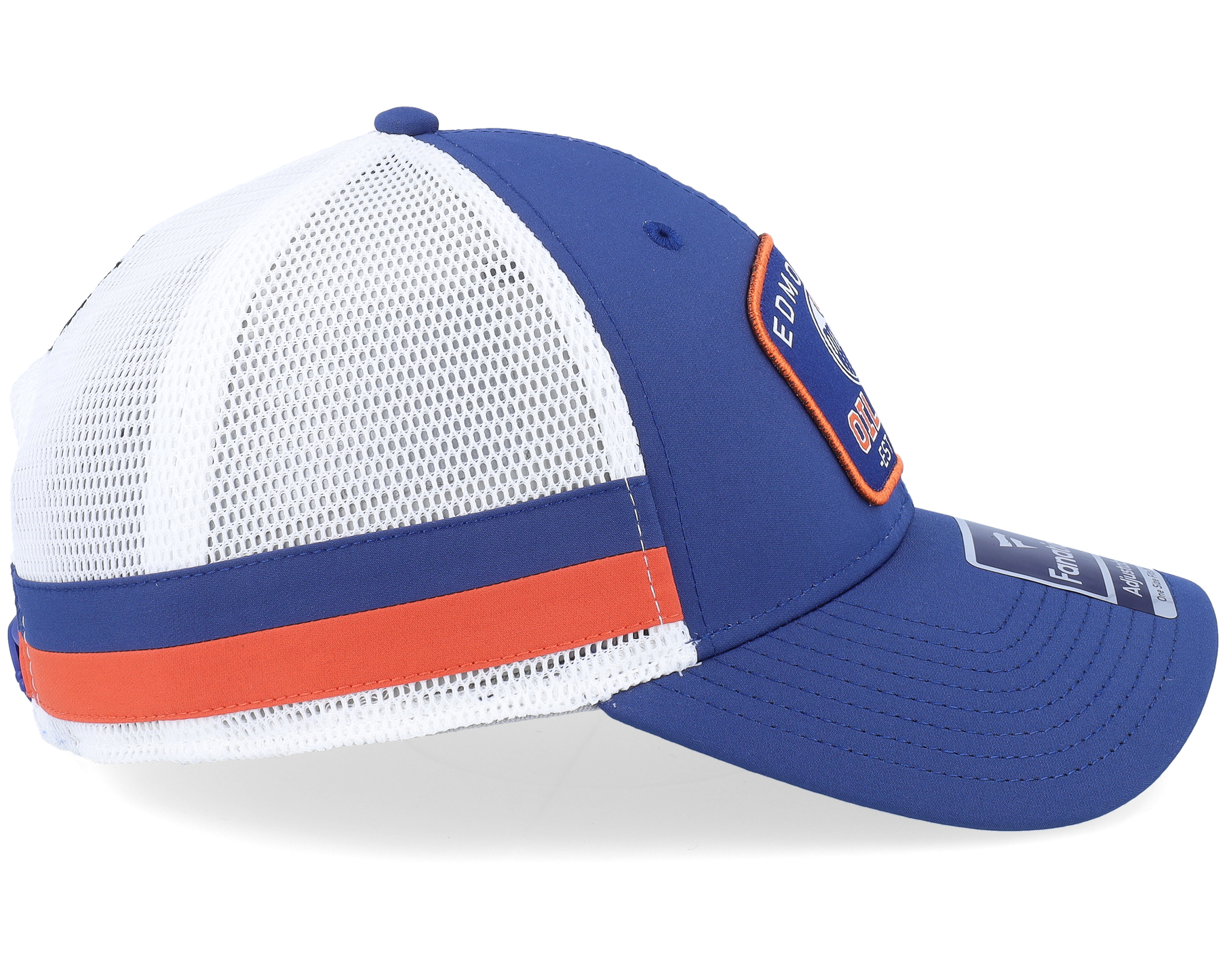 Edmonton Oilers Blue/Orange Trucker - Fanatics cap | Hatstore.com