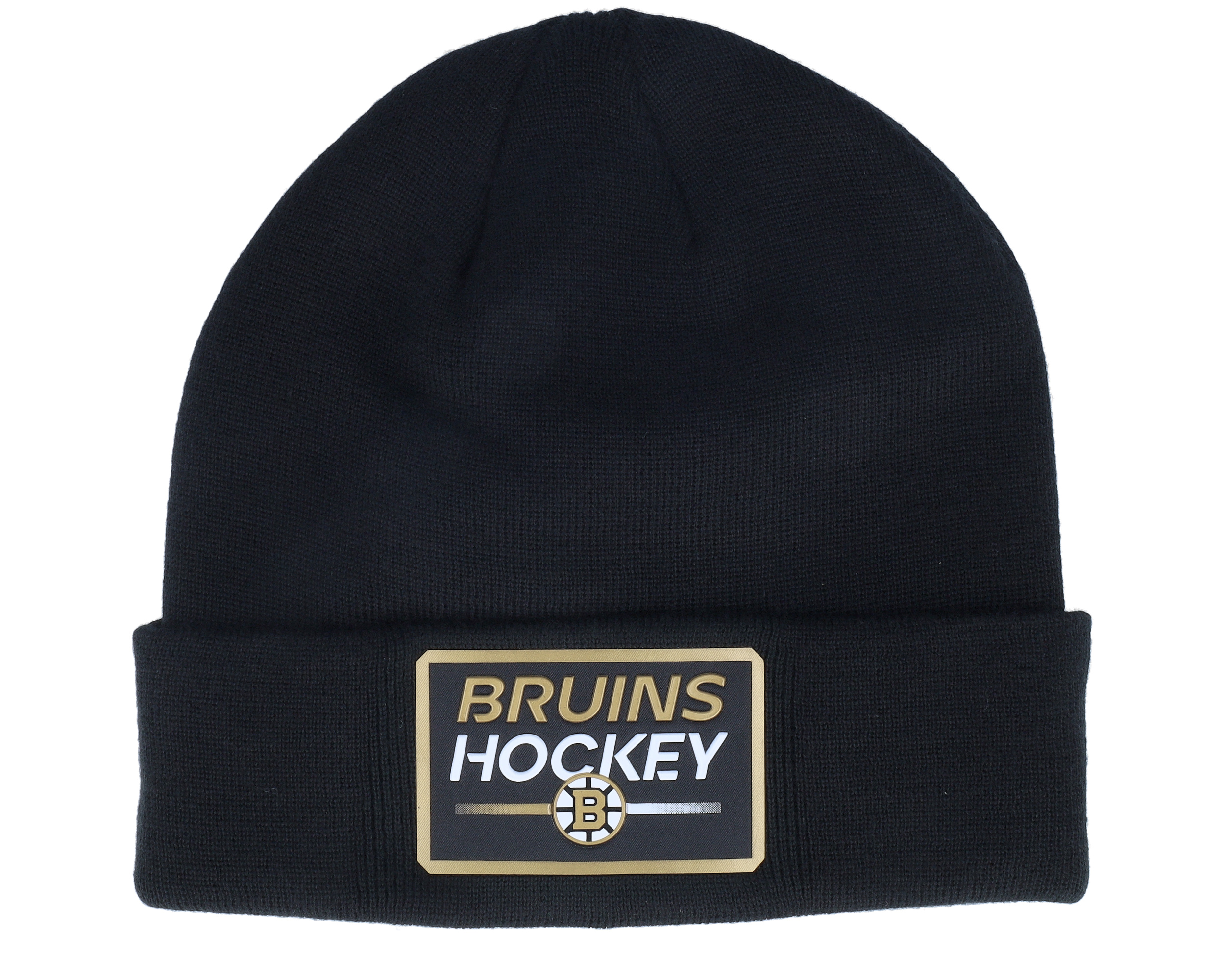 Boston Bruins 100th Anniversary Black Cuff Fanatics beanie Hatstore