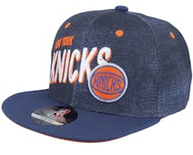 Kids New York Knicks NBA Indigo Fashion Navy Snapback - Outerstuff