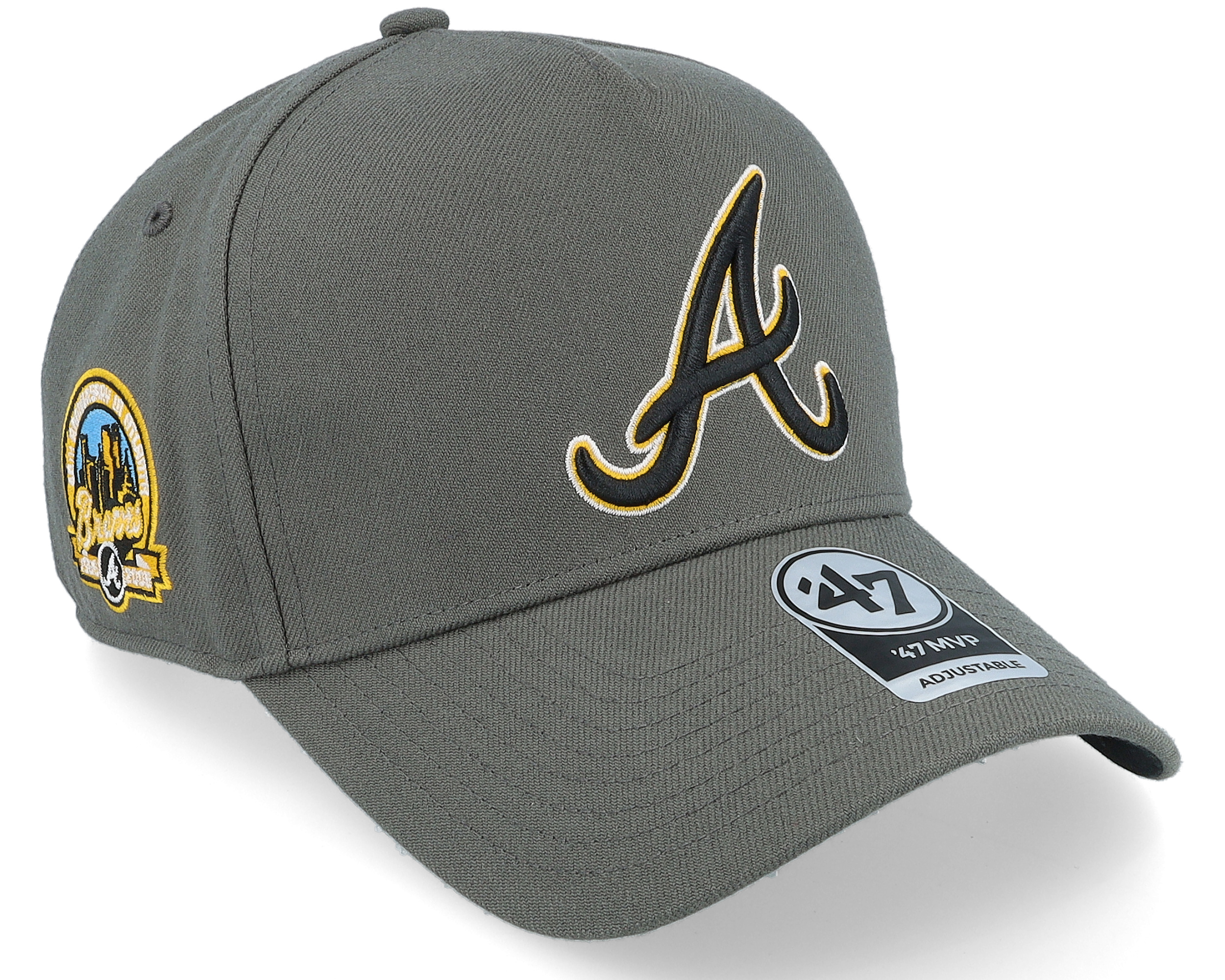 47 Men's Atlanta Braves Charcoal Adjustable Trucker Hat