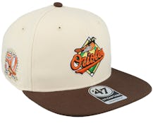 Hatstore Exclusive x Baltimore Orioles Dual Natural/Brown Snapback - 47 Brand