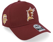 Hatstore Exclusive x Miami Marlins Dark Maroon A-Frame Adjustable