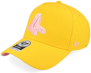 47 Brand - MLB Yellow Adjustable Cap - Hatstore Exclusive x Boston Red Sox World Yellow Gold A-Frame Adjustable @ Hatstore