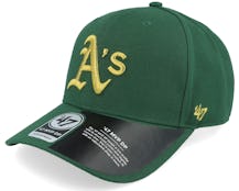 Oakland Athletics Cold Zone Metallic Mvp Dark Green/Gold Adjustable - 47 Brand