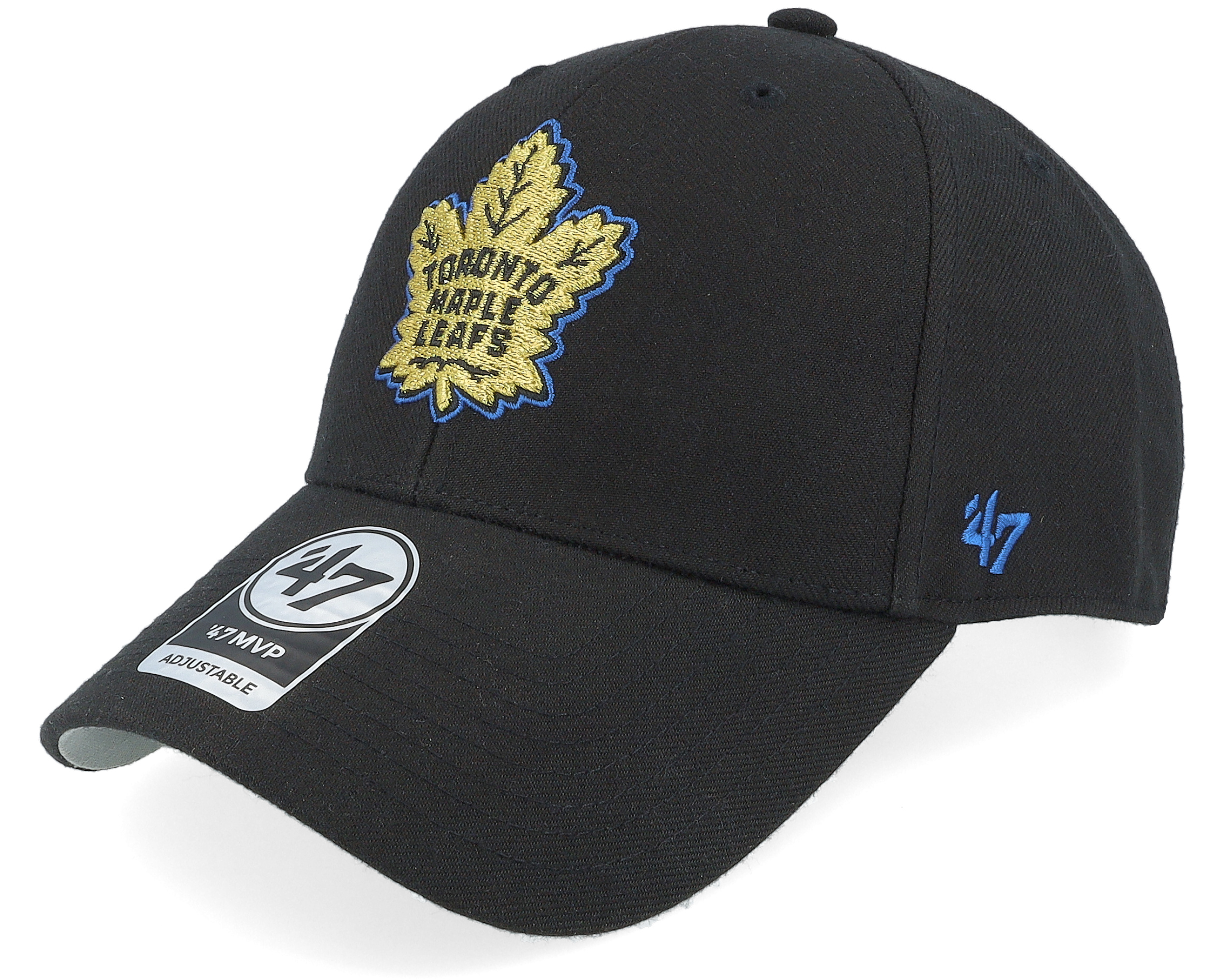 Toronto Maple Leafs Color Pop Metallic Mvp Black Adjustable - 47 Brand ...