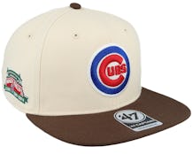 Hatstore Exclusive x Chicago Cubs Dual Natural/Brown Snapback - 47 Brand