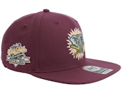 Hatstore Exclusive x Oakland Athletics World Series Dark Maroon Snapback