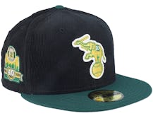 Oakland Athletics Memory 59FIFTY Cord Black/Green Fitted - New Era