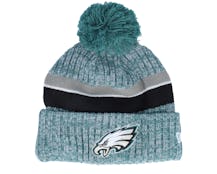 Philadelphia Eagles Sport Knitted NFL Sideline 23 Green Pom - New Era