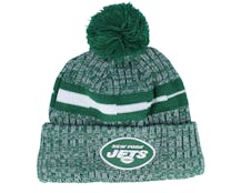 New York Jets Sport Knitted NFL Sideline 23 Green Pom - New Era