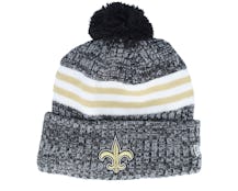 New Orleans Saints Sport Knitted NFL Sideline 23 Black Pom - New Era