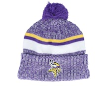 Minnesota Vikings Sport Knitted NFL Sideline 23 Purple Pom - New Era