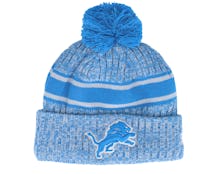 Detroit Lions Sport Knitted NFL Sideline 23 Light Blue Pom - New Era