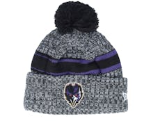 Baltimore Ravens Sport Knitted NFL Sideline 23 Black Pom - New Era