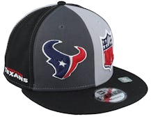 Houston Texans 9FIFTY NFL Sideline 23 Gray/Charcoal/Black Snapback - New Era