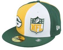 Green Bay Packers 59FIFTY NFL Sideline 23 Green/Yellow/White Fitted - New Era