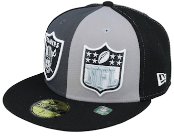 Las Vegas Raiders 59FIFTY NFL Sideline 23 Gray/Charcoal/Black