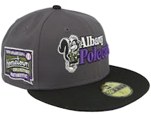 Albany Polecats Landscape 59Fifty Charcoal/Black Fitted - New Era