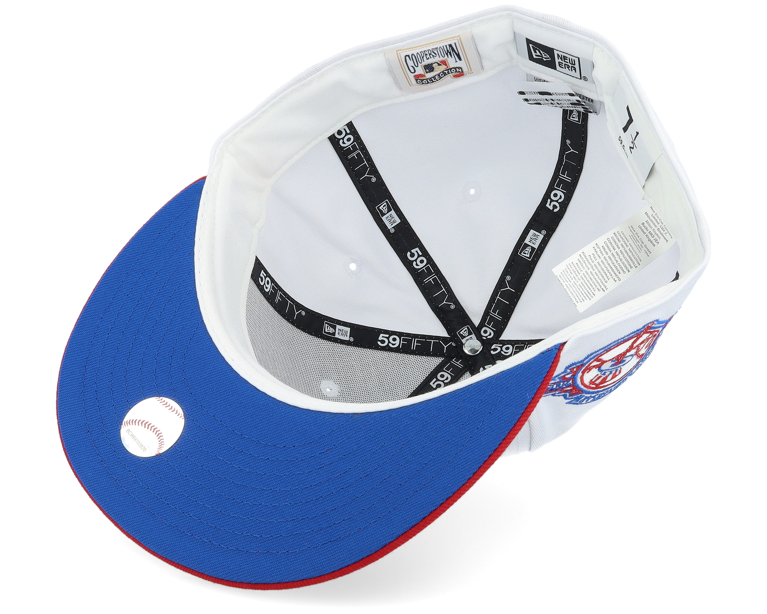 New York Yankees 59FIFTY White/Red Fitted | Hatstore.co.za