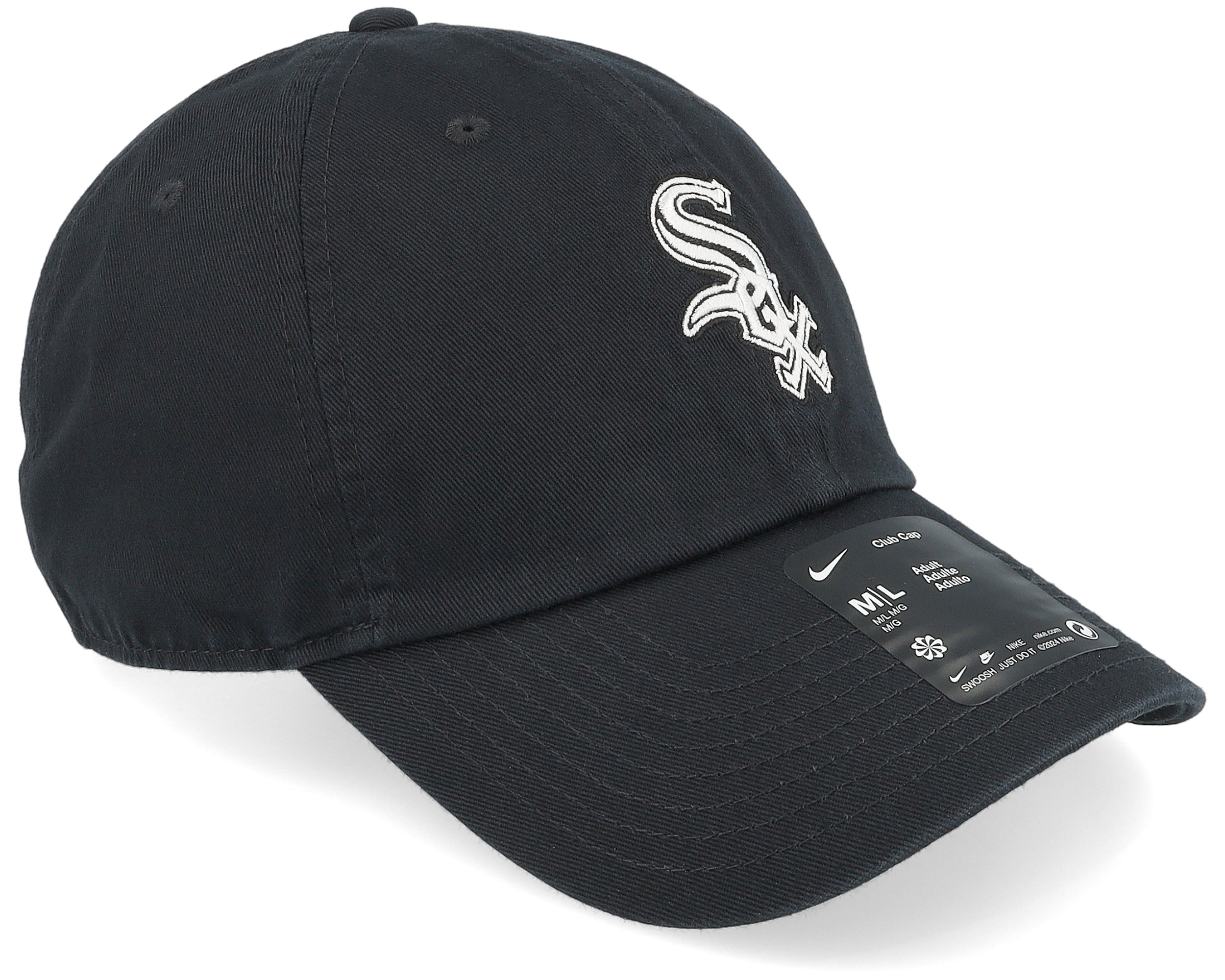 Chicago White Sox Club Unstructured Black Dad Cap | Hatstorecanada.com