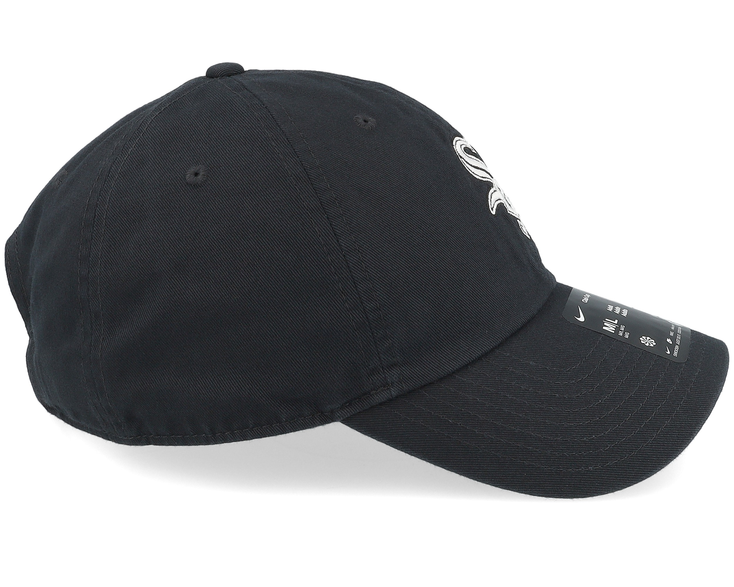 実物　WhiteKnuckles BLACK SPOOKY CAP Chicago White Sox Club Unstructured Black Dad Cap | Hatstorecanada.com
