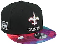 New Orleans Saints 9FIFTY NFL Crucial Catch 23 Black/Multi Snapback - New Era