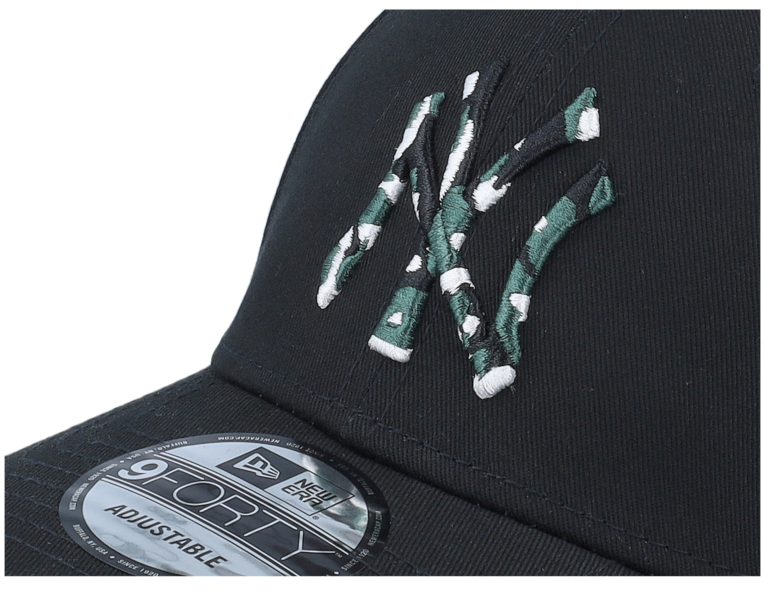 New York Yankees Seasonal Infill 9FORTY Black Adjustable