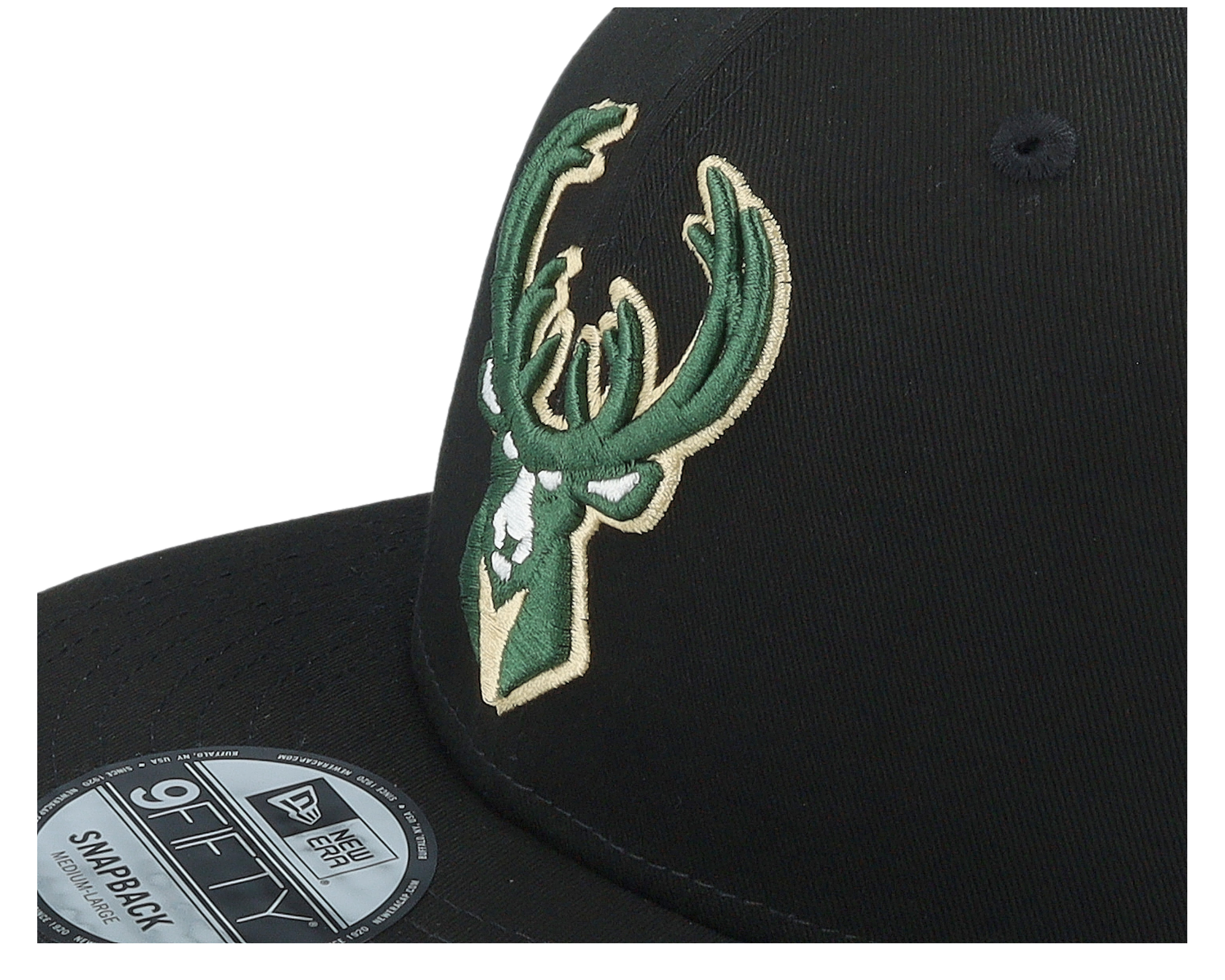 Green Snap On Snapback Milwaukee Bucks Multi Patch 9FIFTY