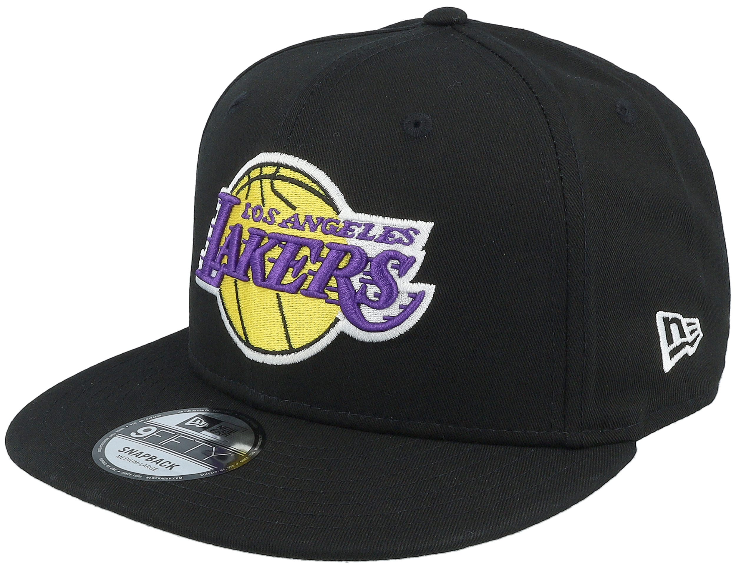 Los Angeles Lakers Foil 9FIFTY Black Snapback - New Era keps - Hatstore.se